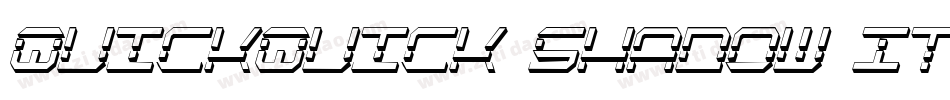 QuickQuick Shadow ItalCondensed字体转换